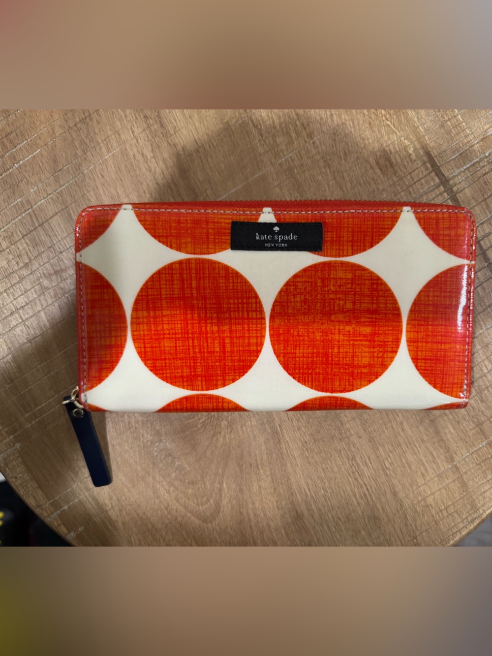 Kate Spade New York Large Dot Continental Zip-Around Wallet NWOT